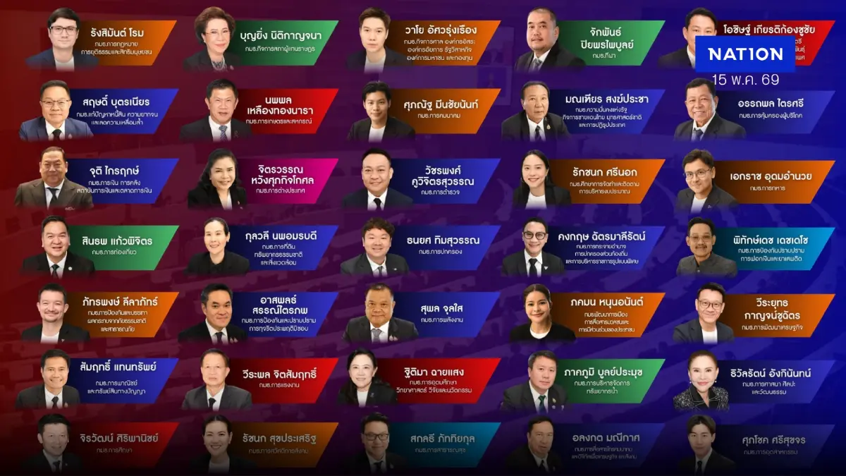 เปิด “ประธาน กมธ.” สภาผู้แทนราษฎร 35 คณะ รัฐบาลคุม 19 - ฝ่ายค้าน 16