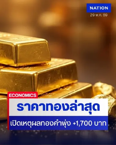เช็กราคาทองล่าสุด วันนี้ปรับ 26 ครั้ง! ทองคำผันผวนหนัก เปิดเหตุผลทองคำพุ่ง +1,700 บาท