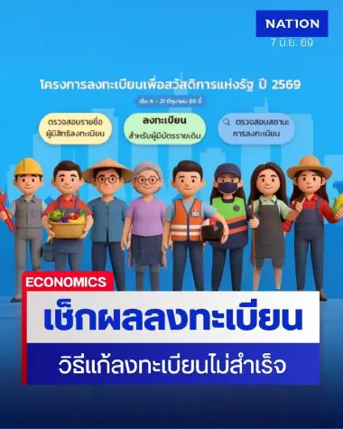 เช็คสิทธิ์บัตรสวัสดิการแห่งรัฐ 2569 วิธีแก้ลงทะเบียนไม่สำเร็จ
