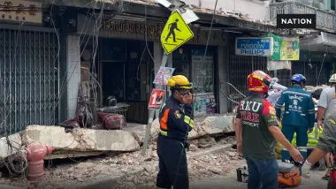มท.3 สั่งตรวจสอบอาคารกันสาดถล่มย่านแยกหมอมี-กันเหตุเกิดซ้ำ