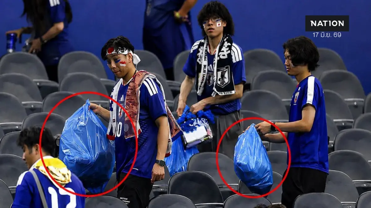แฟนบอลญี่ปุ่น ไปที่ไหนสะอาดที่นั่น เบื้องหลังซึมซับจิตสาธารณะเชื่อมโยง "ลัทธิชินโต"