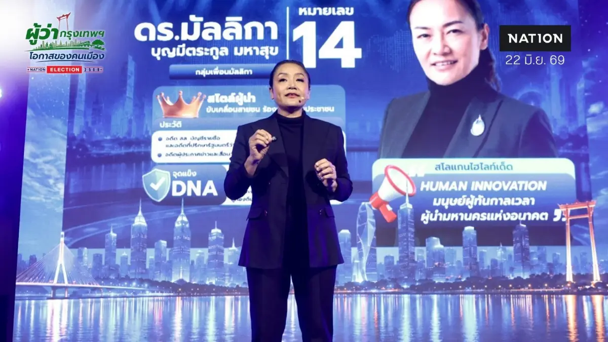 "มัลลิกา" ลั่น เปลี่ยนกรุงเทพฯ สู่เมืองศิวิไลซ์ อัดฉีดกู้เงินหนุน SME-งัด กม.ความมั่นคงทลายทุนจีนเทา "มัลลิกา" ลั่น เปลี่ยนกรุงเทพฯ สู่เมืองศิวิไลซ์ อัดฉีดกู้เงินหนุน SME-งัด กม.ความมั่นคงทลายทุนจีนเทา