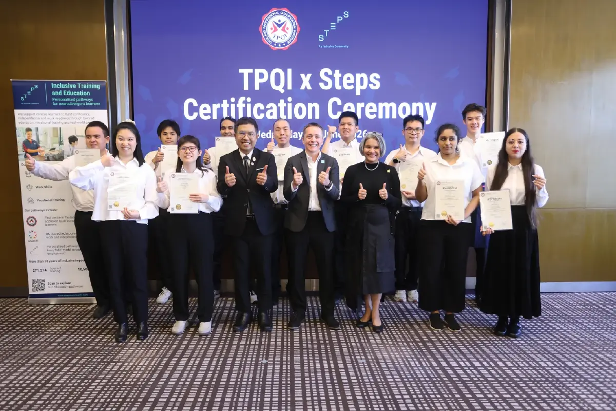 TPQI จับมือ Steps หนุนผู้ประกอบการ ดันศักยภาพกลุ่ม Neurodivergent