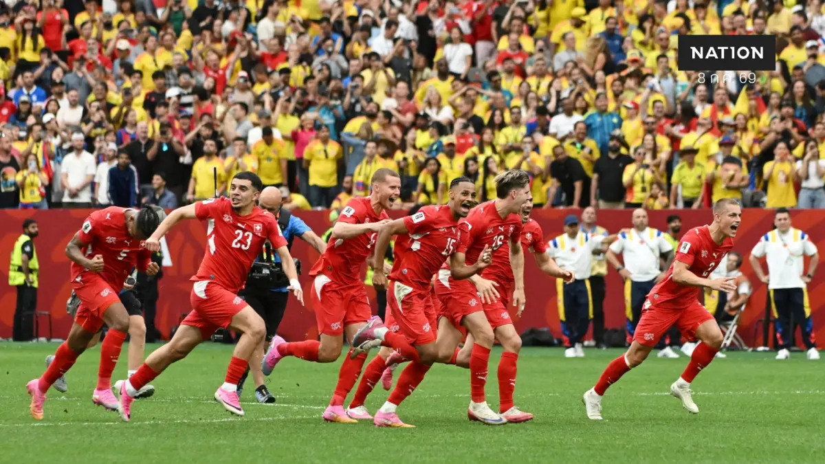 สวิตเซอร์แลนด์ ดวลเป้าดับ โคลอมเบีย 4-3 ลิ่ว 8 ทีมบอลโลกหนแรกในรอบ 72 ปี