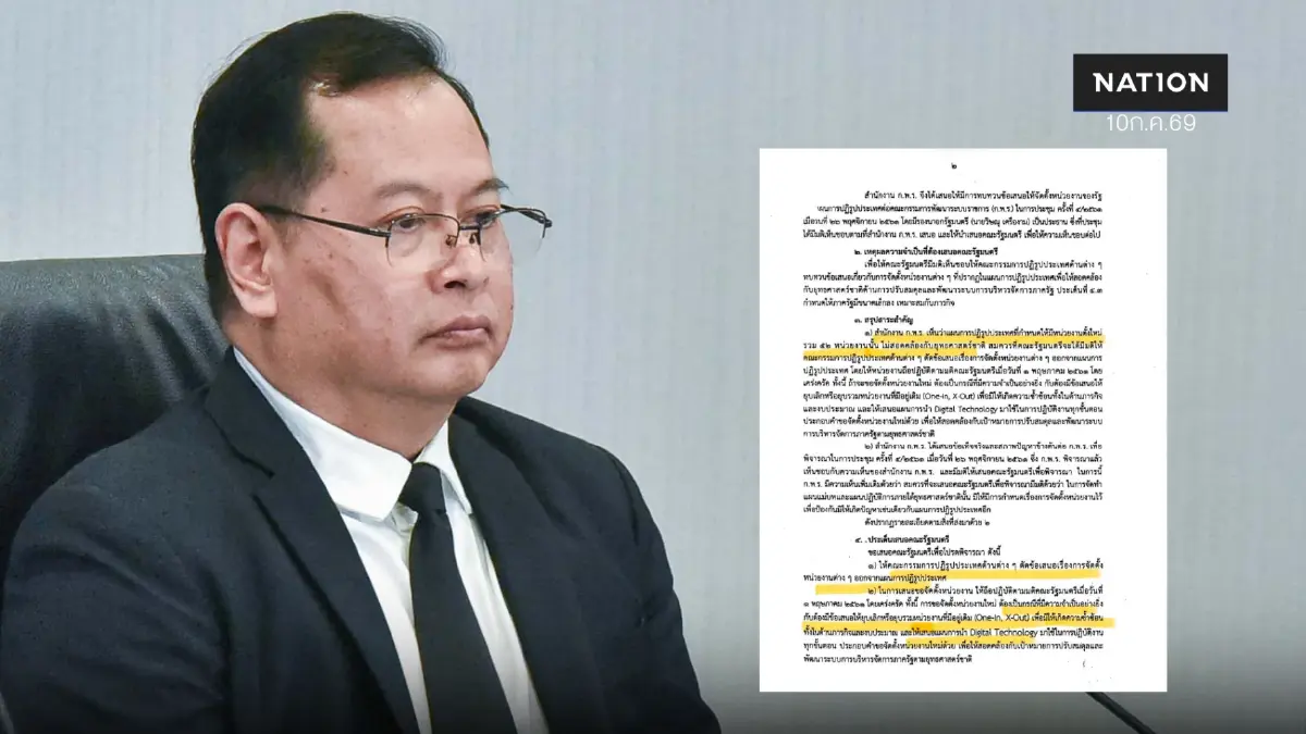 "ปกรณ์"เครื่องร้อน สั่ง ก.พ. - ก.พ.ร. ทบทวน ปรับโครงสร้างระบบราชการครั้งใหญ่