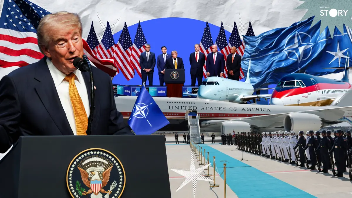 ARTICLE : ทรัมป์ป่วน NATO! เบื้องหลังรอยยิ้ม และปริศนาสลับเครื่องบินหนีเป้าลอบสังหาร?
