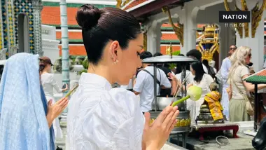 "หนิง ปัทมา" เดิมพันชีวิตสาบานวัดพระแก้ว โต้ปมเมียน้อย!