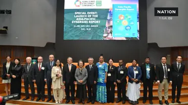 รมว.สุชาติ มอบที่ปรึกษาฯ ดาริกา แถลงจุดยืนไทยสู้ภัยโลกร้อนในเวทีสหประชาชาติ ด้วยการบริหารสิ่งแวดล้อมอย่างยั่งยืน ควบคู่การสร้างเศรษฐกิจและสังคมที่มั่นคง