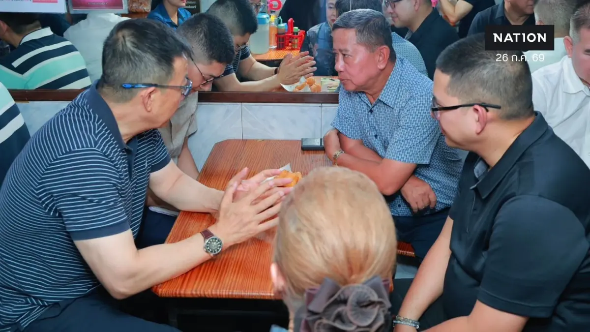 กระชับมิตรเวทีความมั่นคง! รมว.กลาโหม "ไทย-จีน" ทาน "โจ๊กมื้อเช้า" ร่วมกัน สานสัมพันธ์แน่นแฟ้น