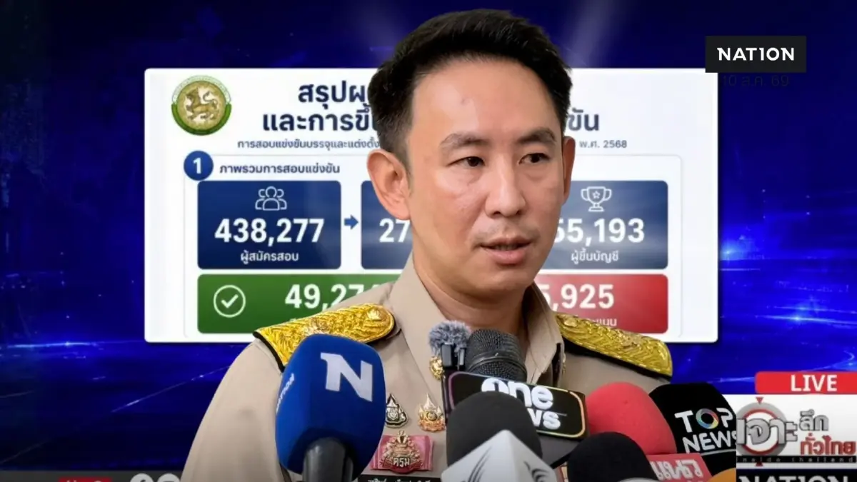 มท.4 เผยบ้านใหญ่โยงโกงสอบหลายคน ส่ง ตร.-ป.ป.ช.พร้อม 5,925 คน มท.4 เผยบ้านใหญ่โยงโกงสอบหลายคน ส่ง ตร.-ป.ป.ช.พร้อม 5,925 คน