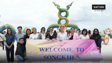 รองโฆษกรัฐบาล นำสื่อฯ ลงพื้นที่ "เกาะยอ" สัมผัสเสน่ห์ จ.สงขลา