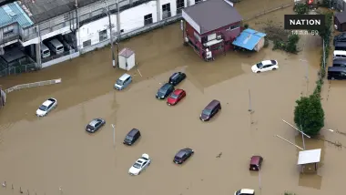 ฝนถล่มชิบะหนัก ดับแล้ว 4 ราย-ตกค้างสนามบินนาริตะเกือบ 7,000 คน
