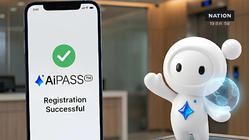ยอด AIPASS ทะลุ 5 แสนราย แนะยืนยันตัวตนผ่านทางรัฐแก้ ThaID ช้า