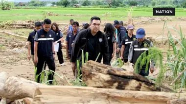'วัชระพล' ลุยปัว จ.น่าน เร่งสำรวจน้ำท่วม เยียวยาเกษตรกร