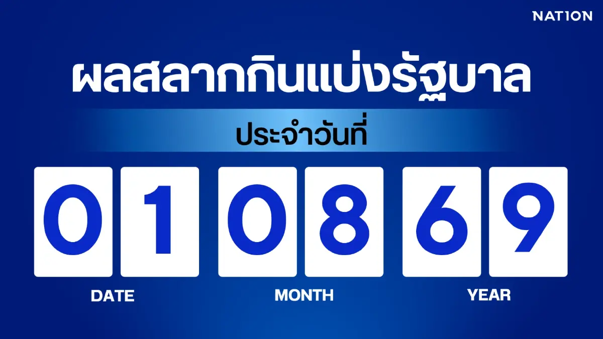 ตรวจหวย - ผลสลากกินแบ่งรัฐบาล งวด 1 สิงหาคม 2569
