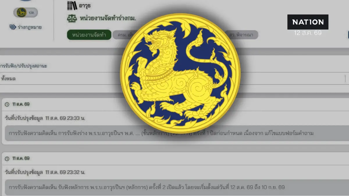 มท.ขยับด่วน! รื้อกฎหมายปืน คืนปืนเถื่อนเว้นโทษ ฝ่าฝืนปรับหนัก 2 เท่า
