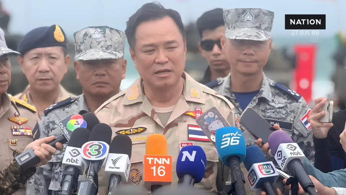 'อนุทิน' ขึ้นเรือหลวงจักรีนฤเบศร ตรวจ ทร. เล็งเสริมยุทโธปกรณ์ 'อนุทิน' ขึ้นเรือหลวงจักรีนฤเบศร ตรวจ ทร. เล็งเสริมยุทโธปกรณ์
