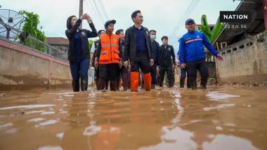 'ยศชนัน' ลงน่าน ฟื้นฟูน้ำท่วม อัดฉุกเฉิน 100 ล. เยียวยาดับ 2 ล.