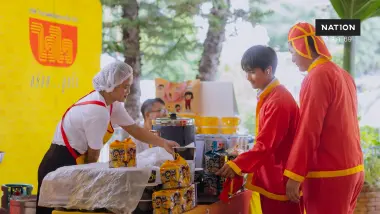ไวไว ร่วมสำนึกในพระมหากรุณาธิคุณ ตั้งโรงทานงานสรงน้ำพระธาตุ วัดพระสิงห์ฯ