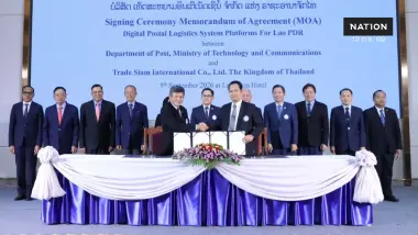 “โกวิท” นำเอกชนไทยเซ็น MOA ไปรษณีย์ลาว ยกระดับโลจิสติกส์ดิจิทัล เชื่อมการค้า-ขนส่ง-ชำระเงินครบวงจร