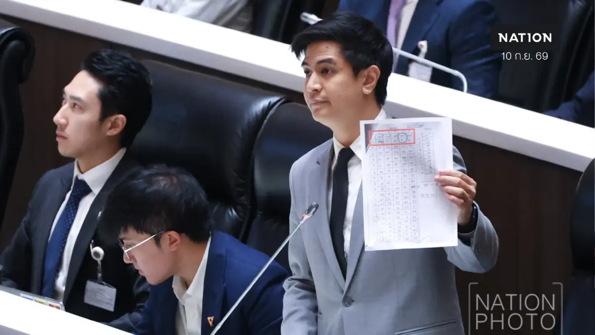 "ไอติม พริษฐ์" เสนอตัดงบ กกต. แฉหลักฐานฮั้ว สว. ฟ้อง 229 คน "ไอติม พริษฐ์" เสนอตัดงบ กกต. แฉหลักฐานฮั้ว สว. ฟ้อง 229 คน
