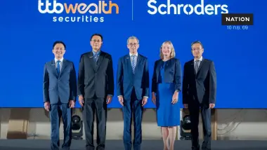 ทีทีบี จับมือ Schroders เสริมแกร่ง Wealth Ecosystem  นำความเชี่ยวชาญการลงทุนระดับโลกสู่ลูกค้ากลุ่มมั่งคั่งระดับสูง