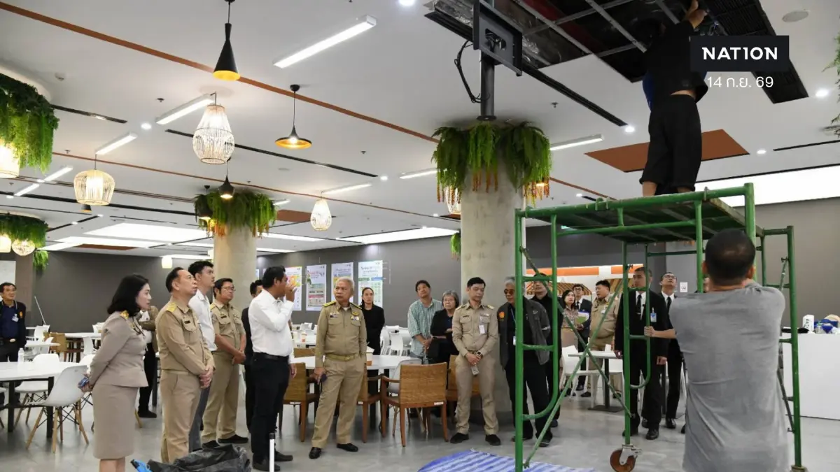 "โสภณ" รุดตรวจ "สภาหมื่นล้านฝ้าถล่ม" วิศวกรยัน โครงสร้างตึกปลอดภัย ชี้เกิดจาก "ความชื้นท่อแอร์"
