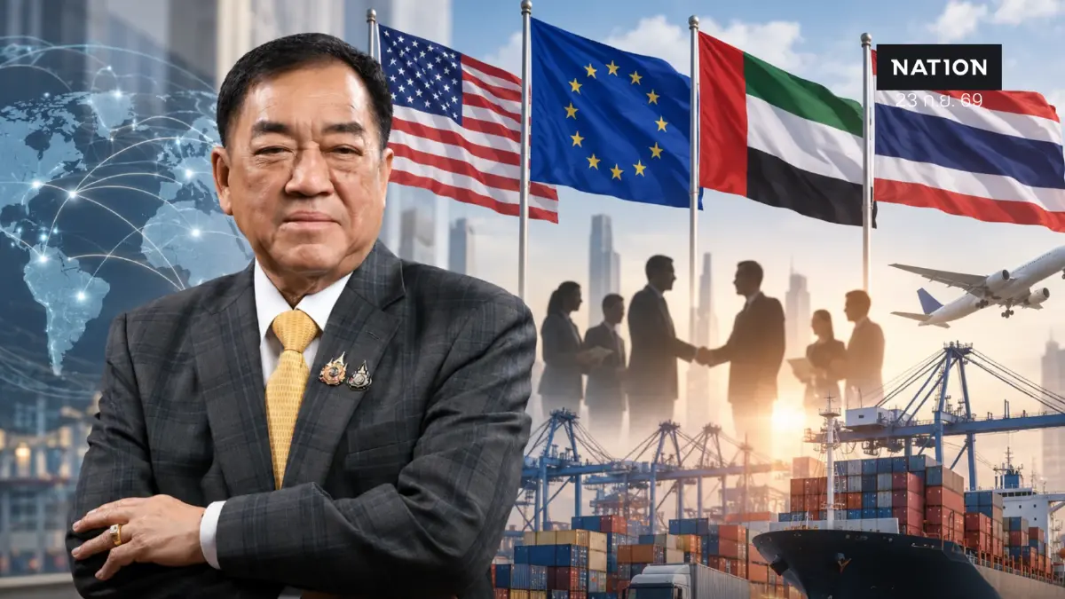หอการค้าไทยหนุนรัฐบาลเร่ง 3 ดีลการค้าใหญ่ 'สหรัฐฯ–EU–UAE' เปิดตลาดส่งออก หอการค้าไทยหนุนรัฐบาลเร่ง 3 ดีลการค้าใหญ่ 'สหรัฐฯ–EU–UAE' เปิดตลาดส่งออก