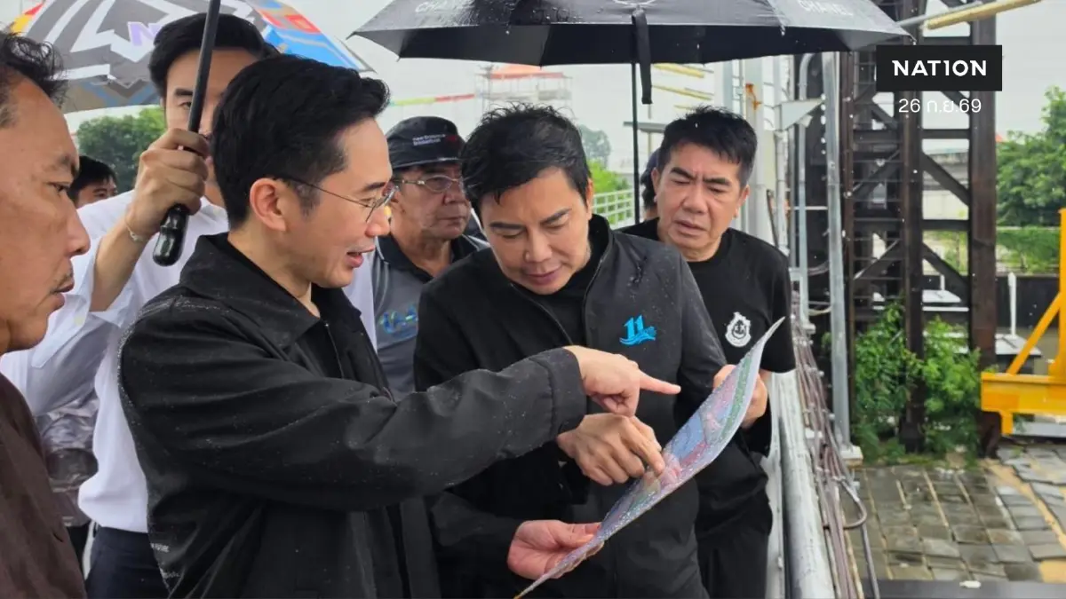 “ยศชนัน” ตรวจสถานีสูบน้ำปากคลองรังสิต เตือนเหนือรับมือฝนหนัก 1-2 วันนี้