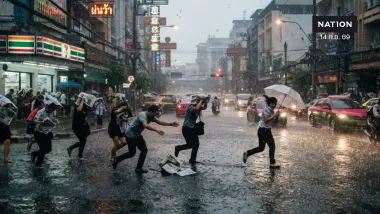 เช็กด่วนพิกัดฝน! กรมอุตุฯ เตือนทั่วไทยฝนฟ้าคะนอง 60-70% ตกหนักบางแห่ง