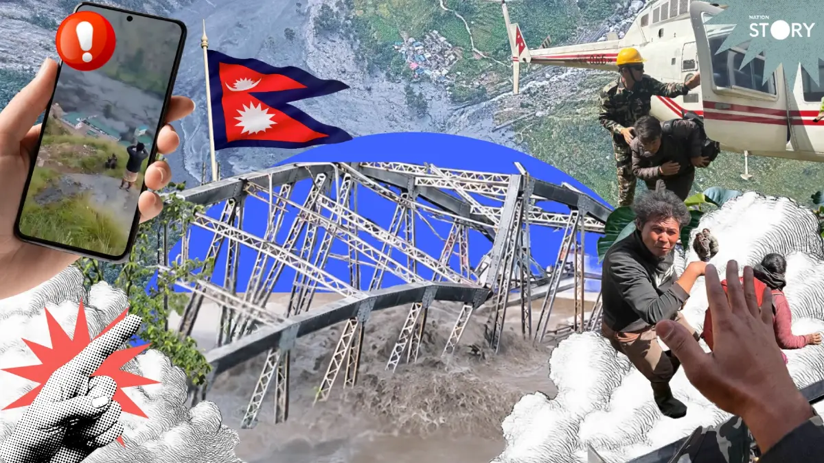 STORY : เนปาลระทึกซ้ำ! ดินถล่มมวลน้ำทะลัก ซัดบ้าน-สะพาน สูญหาย 5 ราย