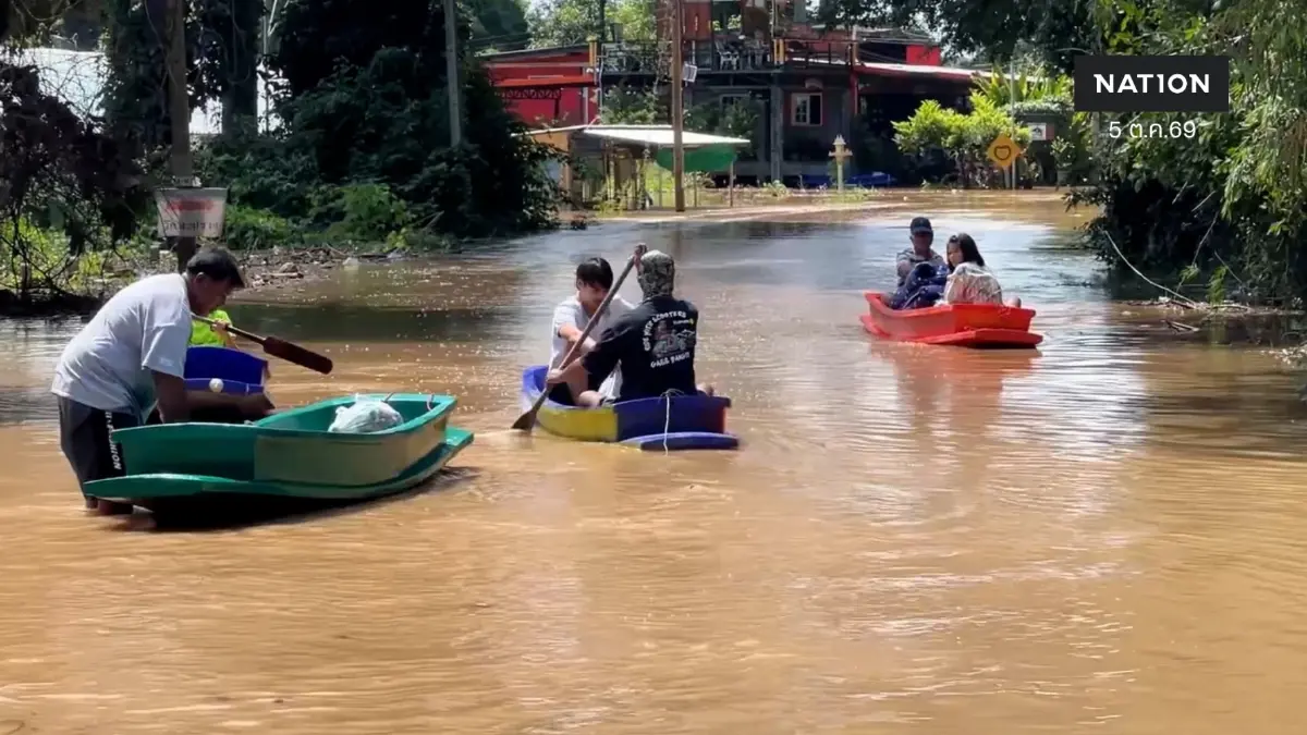 ชัยนาทอ่วม! ท้ายเขื่อนเจ้าพระยาจม 6 ตำบล เดือดร้อนกว่า 4,500 ครัวเรือน สั่งปิด รร.5 แห่ง