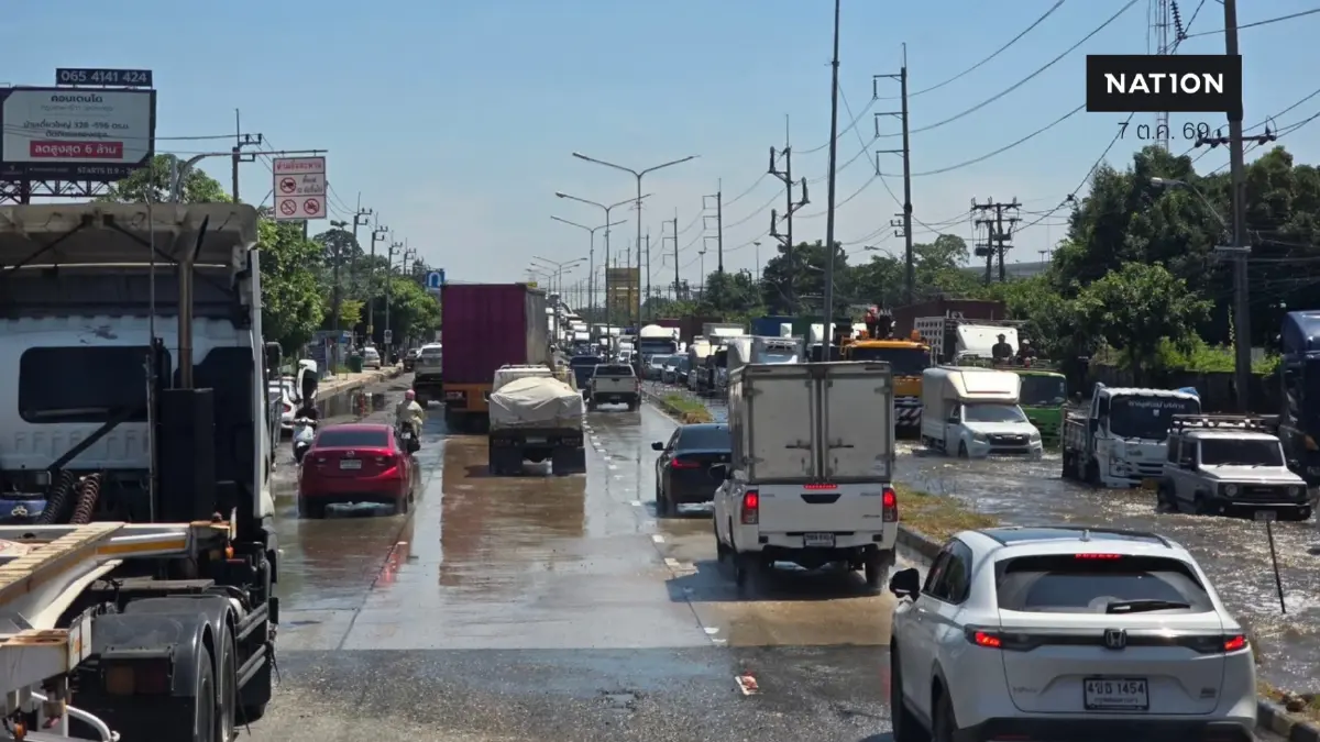 'ธีรรัตน์' จวก กทม. เมินน้ำท่วมถนนเจ้าคุณทหาร ทำนิคมลาดกระบังป่วน