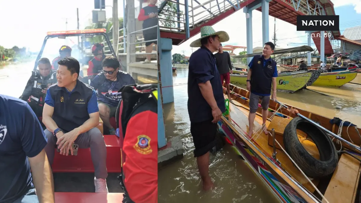 "บุญลือ" ระดมเรือหางยาว 3,000 ซีซี เร่งผันน้ำคลองดำเนินสะดวก หวังกู้วิกฤตน้ำท่วม ลุ้น 8 ต.ค.นี้ ฝนไม่ตกเพิ่ม สถานการณ์คลี่คลาย