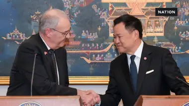 "นายก"ฯ ต้อนรับ "ปธน.สวิสฯ" ฉลองความสัมพันธ์ทางการทูต 95 ปี ขอบคุณไทยปราบ "แก๊งคอลเซ็นเตอร์" เร่งดัน EFTA ดึงทุนไฮเทคเข้าประเทศ