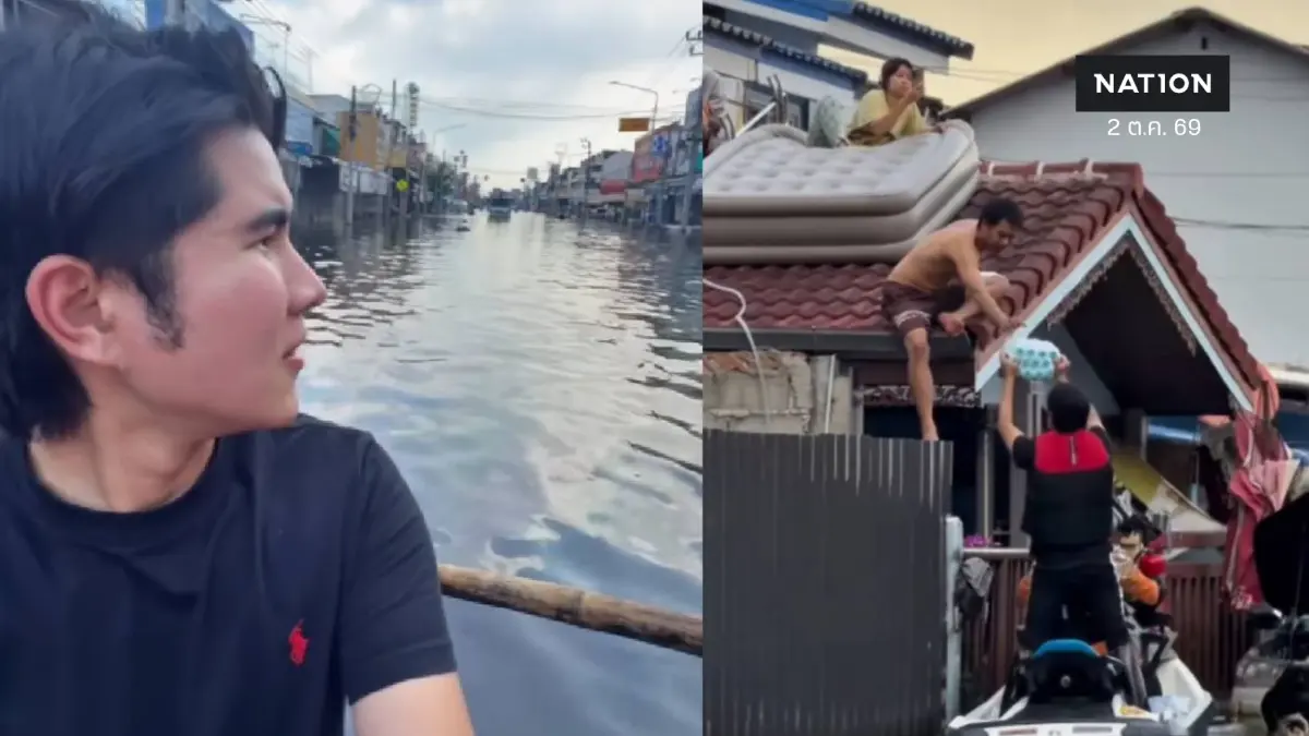 ของจริงยิ่งกว่าข่าว! "สส.กังฟู" อึ้งลุยน้ำท่วม "เคหะร่มเกล้าจมน้ำเน่า-ซากขยะ-หนูตายเกลื่อน" หวั่นโรคระบาด