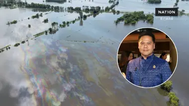 "วราวุธ" สั่งทีม "ท็อปกัน" ลุยน้ำท่วมจัดการต้นตอคราบน้ำมันปนเปื้อนน้ำท่วม